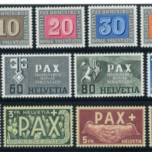 P3835 - SWITZERLAND YVERT 405/17, THE PAX SET IN MNH CONDITION