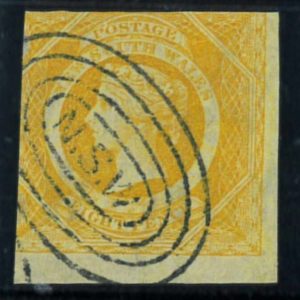 P3838A - NEW SOUTH WALLES, SG# 98 ,RIGHT WIDE MARGIN, BOTTOM HUGE MARGIN, USED