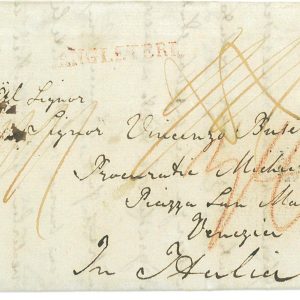 P3854 - GREAT BRITAIN, 1828, SENT FROM THE LONDON TOWER??!! TO VENICE