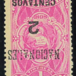 P4386 D - GUATEMALA , YVERT 94 IUNVERTED OVERPRINT MNH
