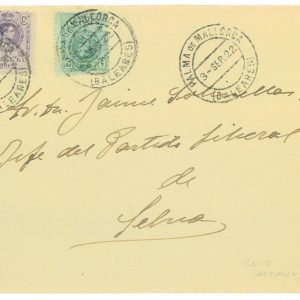P4336 - ESPAÑA, CARTA, DE PALMA A SELVA,