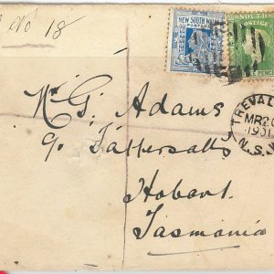 51789 - AUSTRALIA: NEW SOUTH WALES -  POSTAL HISTORY - REGISTERED COVER 1901