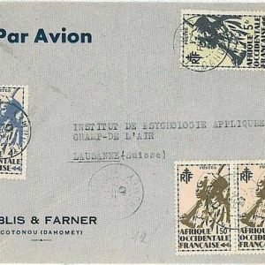 14760   Dahomey  AOF - POSTAL HISTORY - COVER to SWITZERLAND