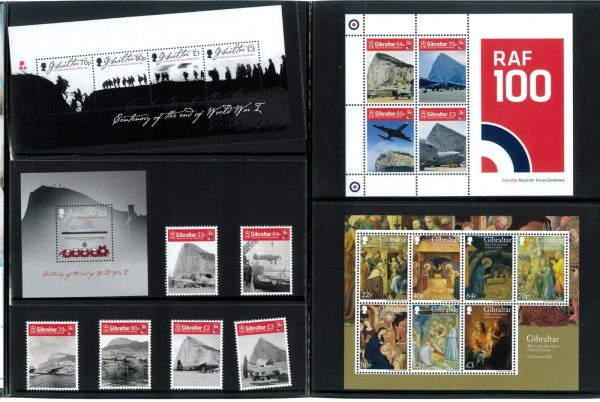 P4347 - GIBRALTAR, COMPLETE YEAR 2018 , ON OFFICIAL FOLDER. - immagine 3