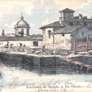 ac3731 - CARTOLINA  D'EPOCA - Milano Città - Scaricatore del Naviglio  1907