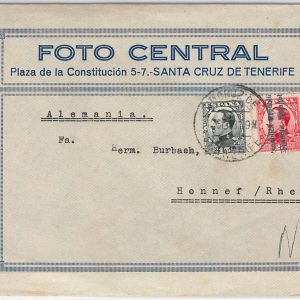 41649 - ‎España - Historia Postal - FRANQUEO MIXTO sobre Carta a ALEMANIA