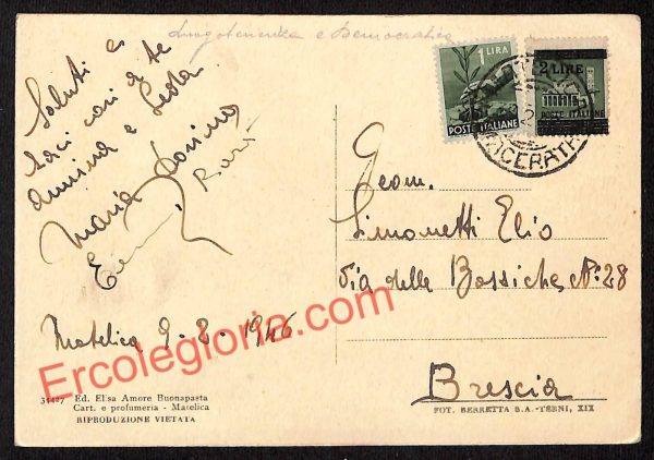 ag7578 - CARTOLINA D'EPOCA - Macerata Provincia - Matelica - immagine 2