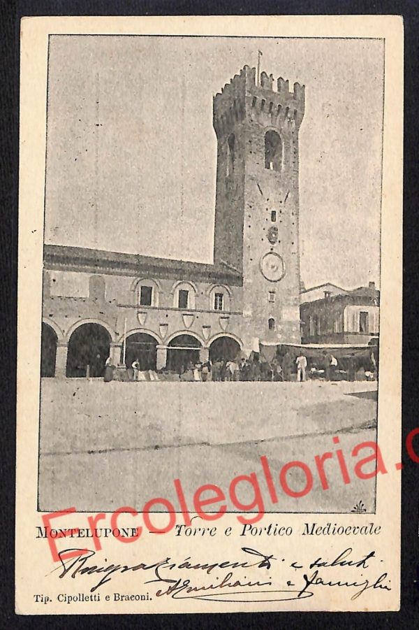 ag7581 - CARTOLINA D'EPOCA - Macerata Provincia - Montelupone