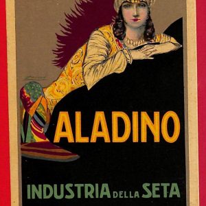 P0752 - CARTOLINA D'EPOCA - ALADINO Industria SETA - Illustrata MAGA  1925