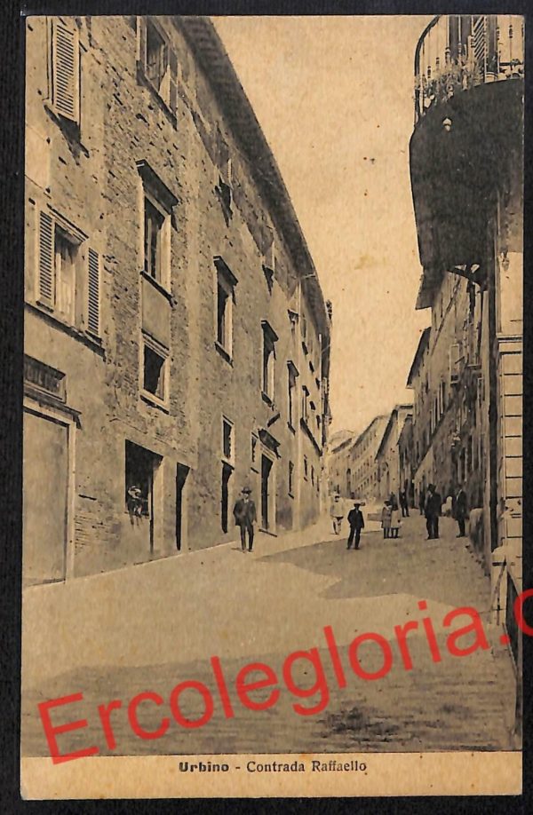 ah6560 - CARTOLINE  D'EPOCA - Urbino Città - Contrada Raffaello