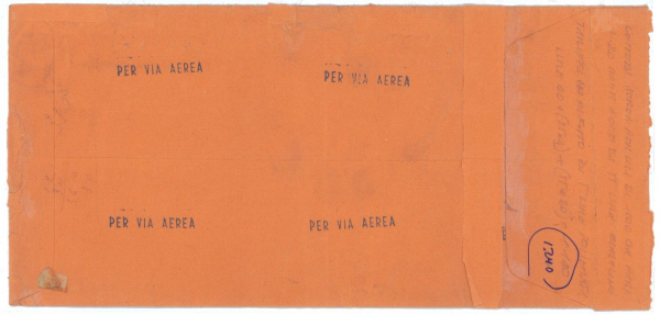 P2596 - ITALIA (BUSTA MOLTO LUNGA) BLOCCO DI 12 DEL L 100 DEMOCRÀTIOCA, + ALTRI, - immagine 2
