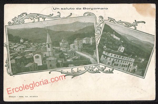 ag4624 - CARTOLINA D'EPOCA - Imperia Provincia - Borgomaro
