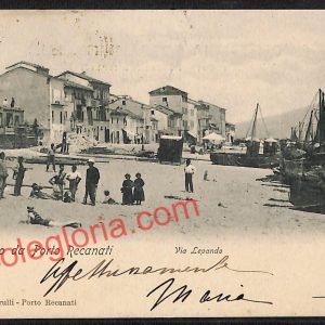 ag7586 - CARTOLINA D'EPOCA - Macerata Provincia - Porto Recanati