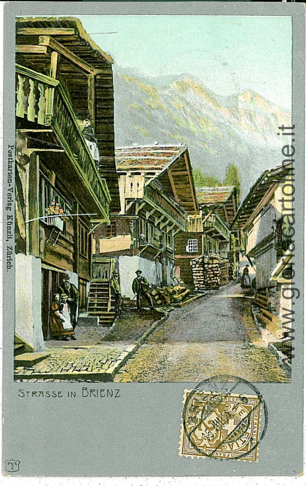 06189 - SWITZERLAND Schweiz - Ansichtskarten VINTAGE  POSTCARD - BE  Brienz 1904
