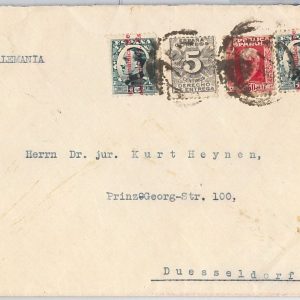 41653 - ‎España - Historia Postal - FRANQUEO MIXTO sobre Carta a ALEMANIA 1934