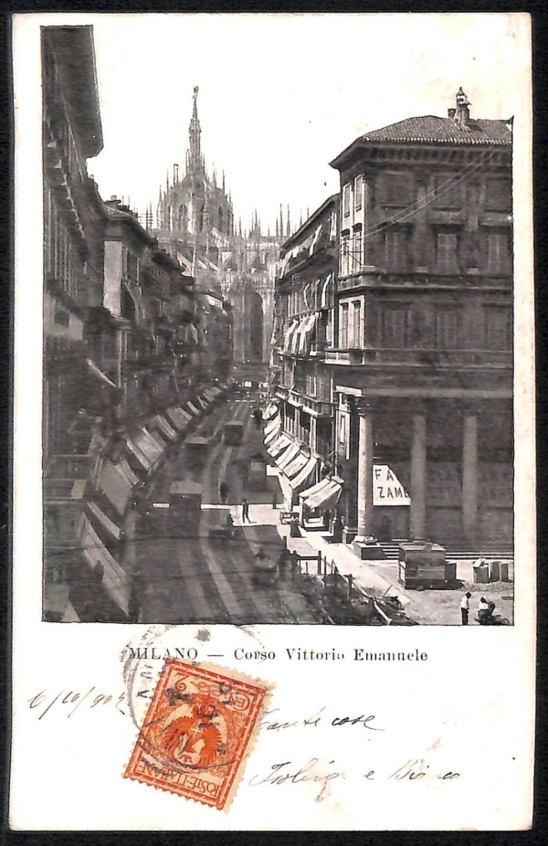 ac3743 - CARTOLINA  D'EPOCA - Milano Città - Corso V. E.
