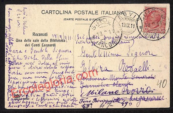 ag7607 - CARTOLINA D'EPOCA - Macerata Provincia - Recanati - immagine 2