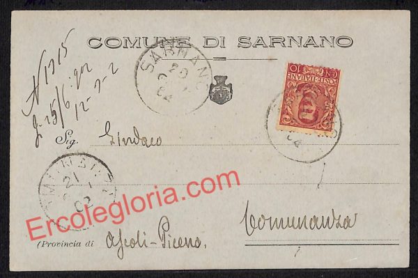 ag7610 - CARTOLINA D'EPOCA - Macerata Provincia - Sarnano