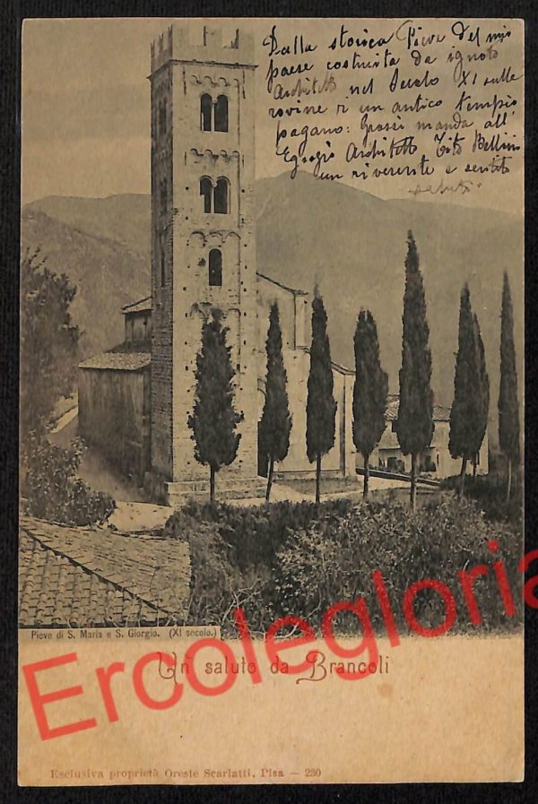 ag6498 - CARTOLINA D'EPOCA - Lucca Provincia - Brancoli