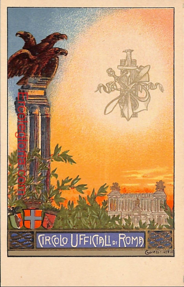 ad7890 - CARTOLINA D'EPOCA - Roma Città - Circolo Ufficiale di Roma