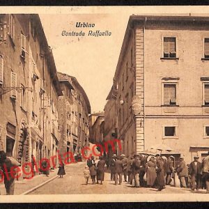 ah6565 - CARTOLINE  D'EPOCA - Urbino Città - Contrada Raffaello