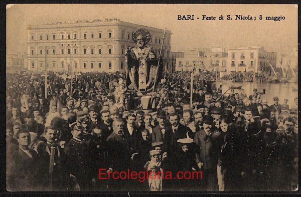 ae0831 - CARTOLINA  D'EPOCA - Bari Città - Feste di S. Nicola