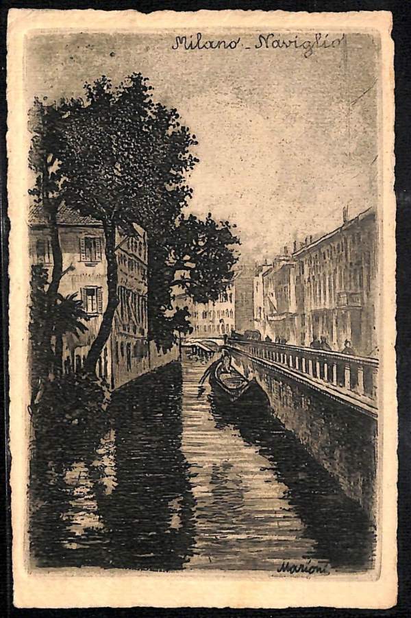 ac3766 - CARTOLINA  D'EPOCA - Milano Città - Naviglio  1919