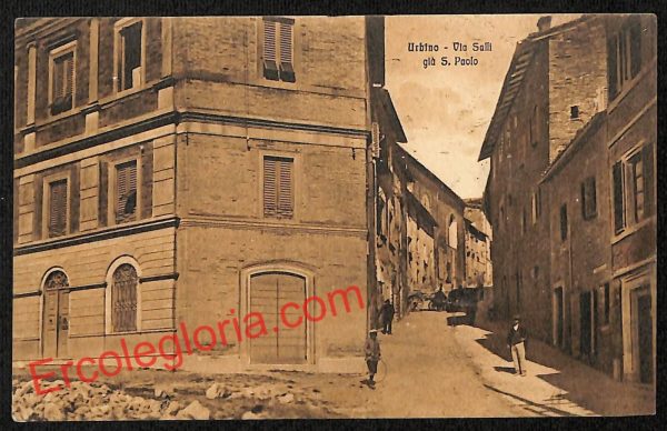 ah6567 - CARTOLINE  D'EPOCA - Urbino Città - Via Saffi
