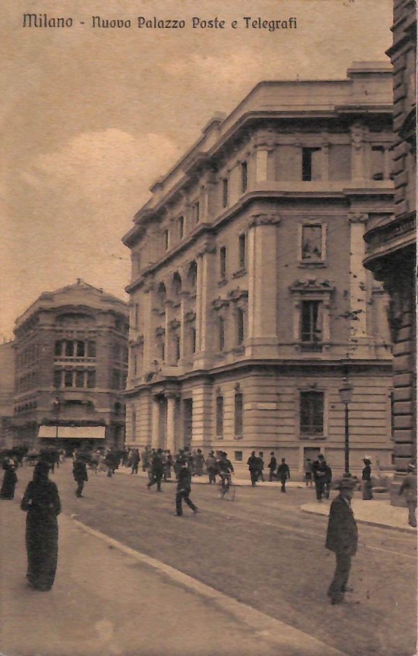 ac3773 - CARTOLINA  D'EPOCA - Milano Città - Palazzo Poste e Telegrafi  1913