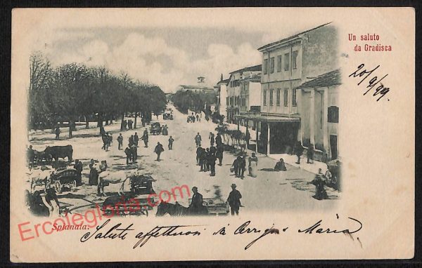 ag1870 - CARTOLINA D'EPOCA - Gorizia Provincia - Gradisca
