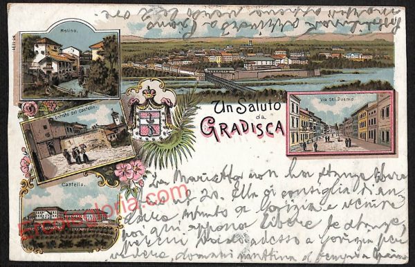 ag1873 - CARTOLINA D'EPOCA - Gorizia Provincia - Gradisca