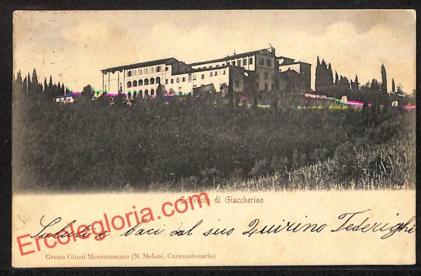 ah7899 - CARTOLINA D'EPOCA - Pistoia Città - Convento di Giaccherino