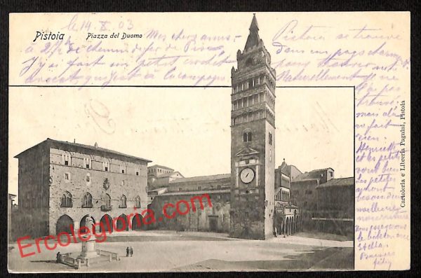 ah7903 - CARTOLINA D'EPOCA - Pistoia Città - Piazza del Duomo