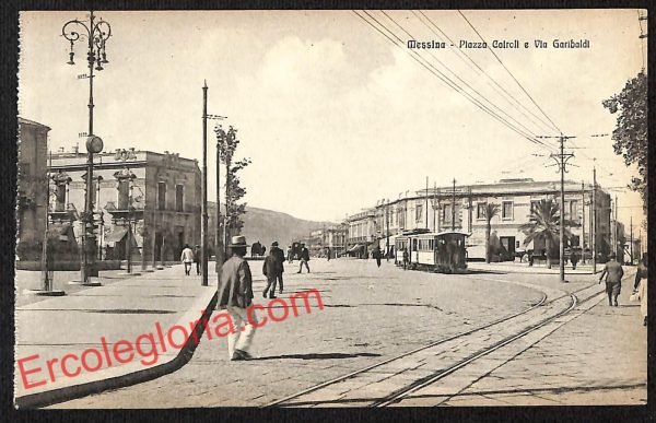ag8532 - CARTOLINA D'EPOCA - Messina Città - Piazza Cairoli