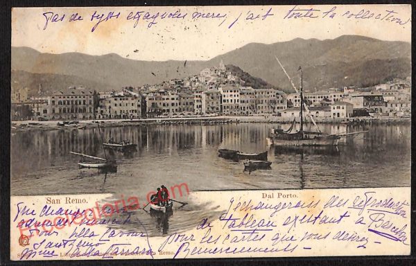 ag4928 - CARTOLINA D'EPOCA - Imperia Provincia - Sanremo   1901