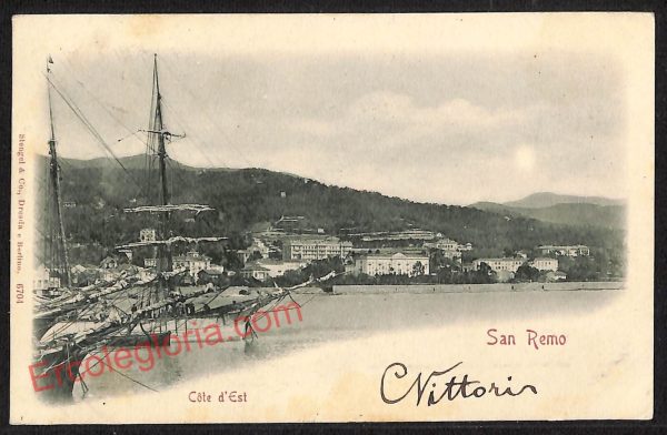 ag4931 - CARTOLINA D'EPOCA - Imperia Provincia - Sanremo   1900