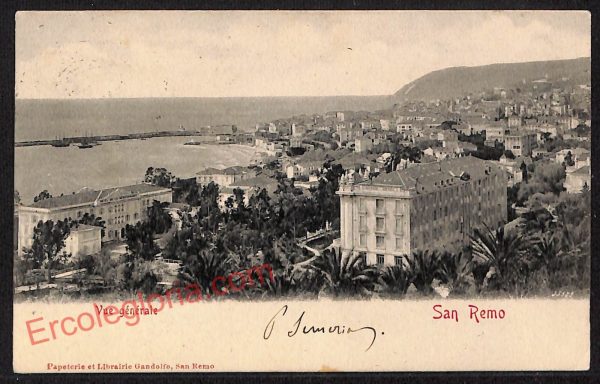 ag4932 - CARTOLINA D'EPOCA - Imperia Provincia - Sanremo   1901