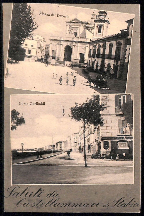 ab8207 - CARTOLINA  D'EPOCA - Napoli  Provincia  - CASTELLAMMARE