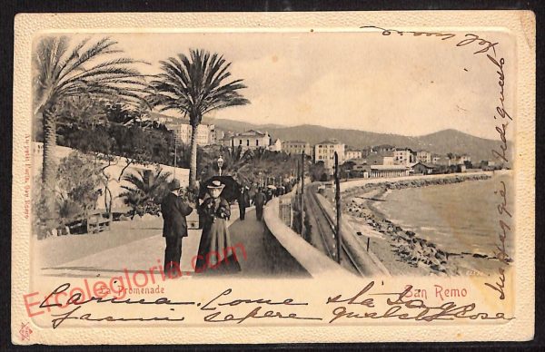 ag4944 - CARTOLINA D'EPOCA - Imperia Provincia - Sanremo   1901