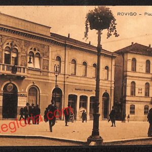 ai1089 - CARTOLINA D'EPOCA - Rovigo Città - Piazza Garibaldi