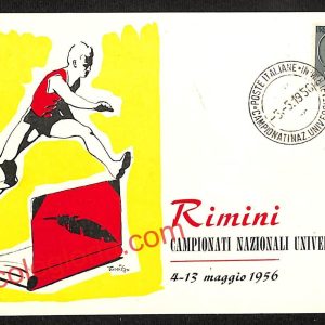 ai0638 - CARTOLINA D'EPOCA - Rimini Città - Campionati Nazionali Universitari
