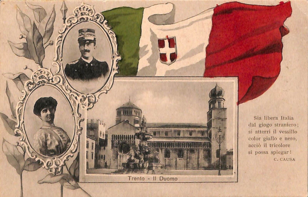 ab5492 - CARTOLINA  D'EPOCA - Trento Città : IL DUOMO  1915
