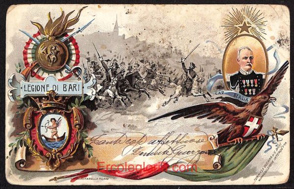ae0835 - CARTOLINA  D'EPOCA - Bari Città - Legione RR. Carabinieri di BARI