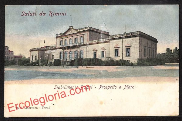 ai0639 - CARTOLINA D'EPOCA - Rimini Città - Prospetto a Mare