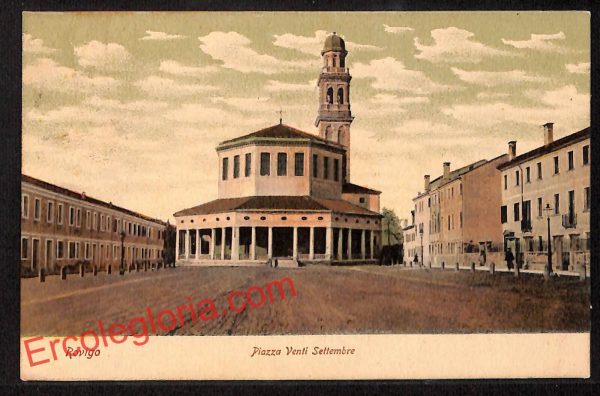 ai1098 - CARTOLINA D'EPOCA - Rovigo Città - Piazza Venti Settembre