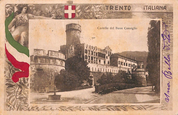 ab5493 - CARTOLINA  D'EPOCA - Trento Città : CASTELLO DEL BUON CONSIGLIO