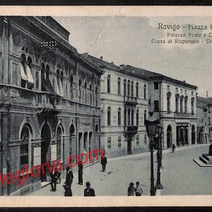 ai1100 - CARTOLINA D'EPOCA - Rovigo Città - Piazza Garibaldi