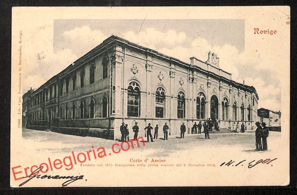 ai1101 - CARTOLINA D'EPOCA - Rovigo Città - Corte d' Assise