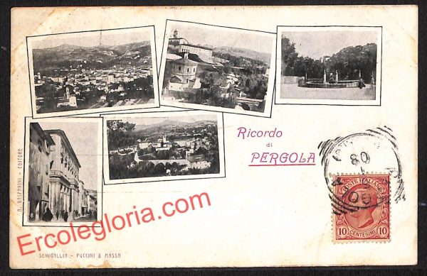 ah6591 - CARTOLINE  D'EPOCA - Pesaro e Urbino Provincia - Pergola