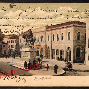 ai1107 - CARTOLINA D'EPOCA - Rovigo Città - Piazza Garibaldi